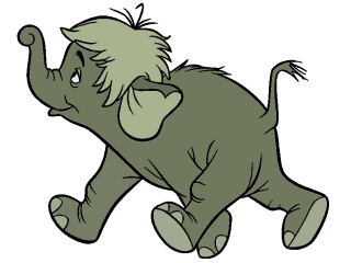 Silhouette "Elefant, klein" 130cm hoch, PVC Integralschaum